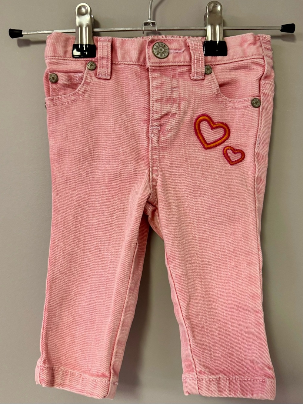 Joe Fresh Pink Heart Denim Jeans